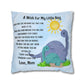 A Wish For My Little Boy Blue Watercolor Pillowcase Beautiful Keepsake Gift from Mom to Son