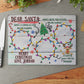 Santa's Treats Milk and Cookies Glass Cutting Board for Christmas for Kids Christmas Gift Ideas