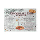 Homemade Chocolate Chip Recipe Glass Cutting Board Perfect Gift for the Holidays