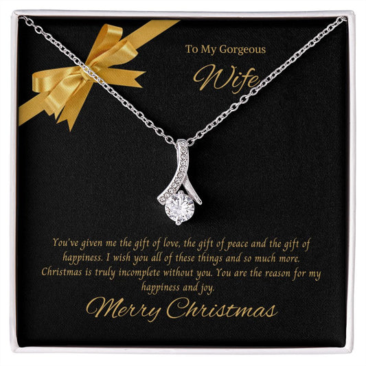 To My Gorgeous Wife - Alluring Beauty Necklace