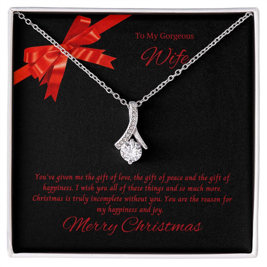 To My Gorgeous Wife - Alluring Beauty Necklace