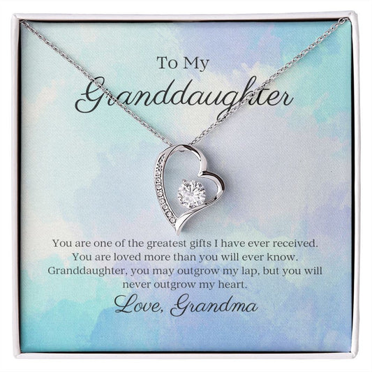 To My Granddaughter - Forever Love Necklace