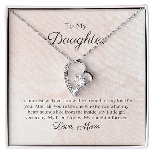 To My Daughter - Forever Love Necklace