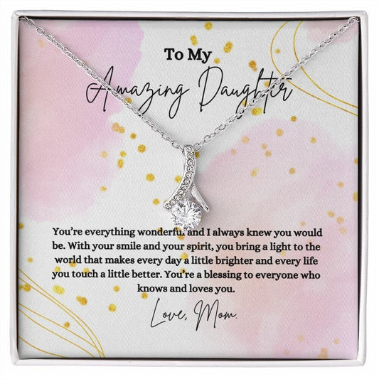 To My Amazing Daughter - Alluring Beauty Necklace