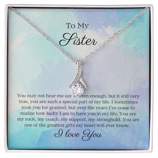 To My Sister - Alluring Beauty Necklace