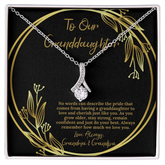 To Our Granddaughter - Alluring Beauty Necklace