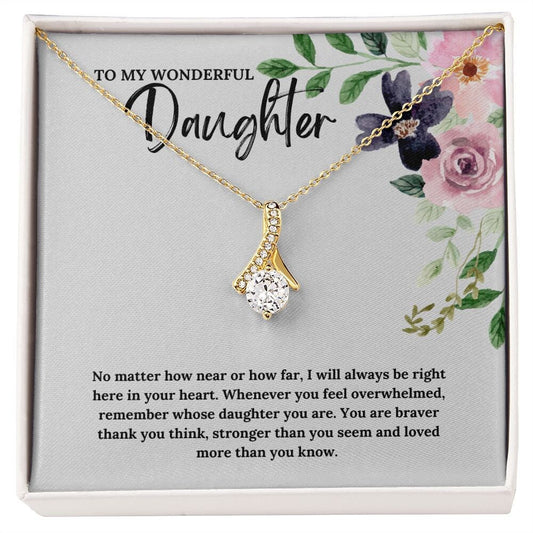 To My Wonderful Daughter - Alluring Beauty Necklace